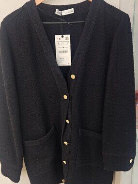 ZARA Black Dress or Cardigan